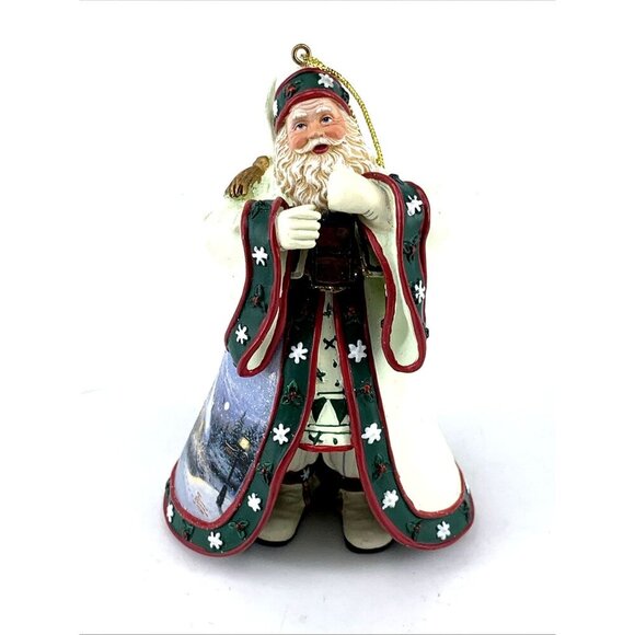 Thomas Kinkade's Old World Santa Dawn Of Christmas Day Santa 2003 4" Tall - Picture 1 of 6